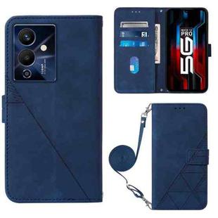 For Infinix Note 12 Pro 5G Crossbody 3D Embossed Flip Leather Phone Case(Blue)