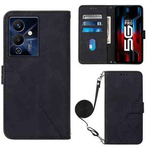 For Infinix Note 12 Pro 5G Crossbody 3D Embossed Flip Leather Phone Case(Black)