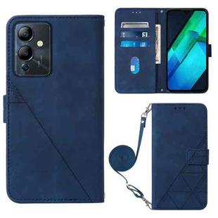 For Infinix Note 12i X6819 Crossbody 3D Embossed Flip Leather Phone Case(Blue)