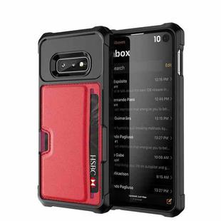 For Samsung Galaxy S10e ZM02 Card Slot Holder Phone Case(Red)