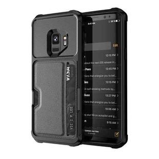 For Samsung Galaxy S9 ZM02 Card Slot Holder Phone Case(Black)