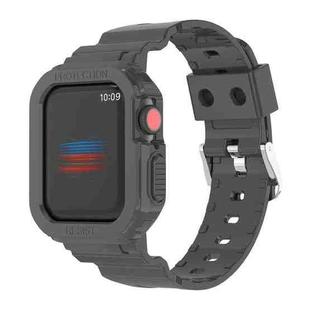 For Apple Watch Ultra 49mm Armor Integrated TPU Watch Band(Black)