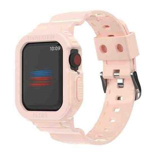 For Apple Watch Ultra 49mm Armor Integrated TPU Watch Band(Pink)