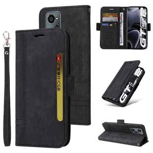 For Realme GT Neo2 5G CN Version BETOPNICE Dual-side Buckle Leather Phone Case(Black)