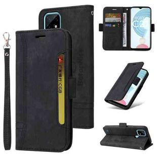 For Realme C21 BETOPNICE Dual-side Buckle Leather Phone Case(Black)