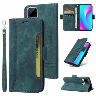 For Realme C15 BETOPNICE Dual-side Buckle Leather Phone Case(Green)