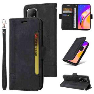 For OPPO A94 5G BETOPNICE Dual-side Buckle Leather Phone Case(Black)