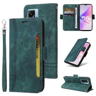 For OPPO A57 5G BETOPNICE Dual-side Buckle Leather Phone Case(Green)