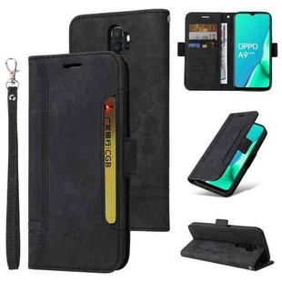 For OPPO A9 2020 BETOPNICE Dual-side Buckle Leather Phone Case(Black)