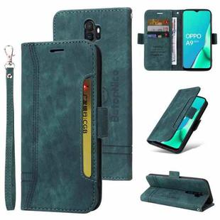 For OPPO A9 2020 BETOPNICE Dual-side Buckle Leather Phone Case(Green)