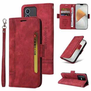 For vivo S12 Pro / V23 Pro 5G BETOPNICE Dual-side Buckle Leather Phone Case(Red)