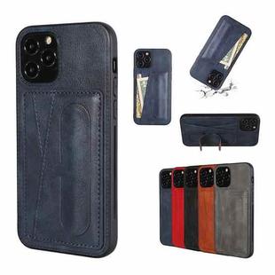 For iPhone 14 Plus PU Leather Card Slot Phone Case(Blue)