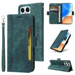 For Honor X8 BETOPNICE Dual-side Buckle Leather Phone Case(Green)