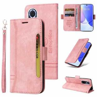 For Huawei nova 9 BETOPNICE Dual-side Buckle Leather Phone Case(Pink)
