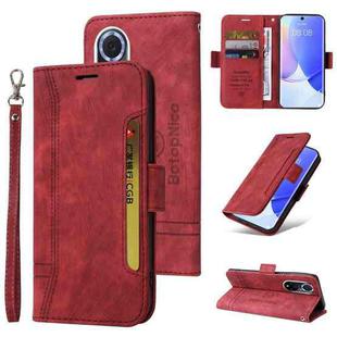 For Huawei nova 9 BETOPNICE Dual-side Buckle Leather Phone Case(Red)