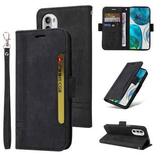 For Motorola Moto G52 / G82 BETOPNICE Dual-side Buckle Leather Phone Case(Black)