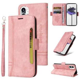 For Nothing Phone 1 BETOPNICE Dual-side Buckle Leather Phone Case(Pink)