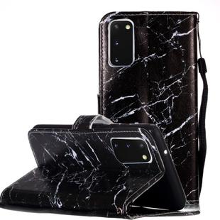 For Galaxy S20 Painted Pattern Horizontal Flip Leather Case with Holder & Card Slots & Wallet(Black Marble)