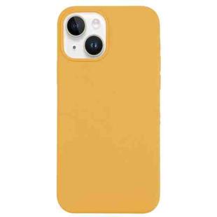 For iPhone 14 Solid Silicone Phone Case(Gold)
