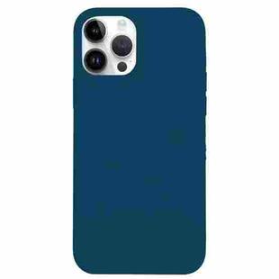 For iPhone 14 Pro Max Solid Silicone Phone Case(Xingyu Blue)