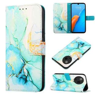 For Infinix Note 12 Pro 4G PT003 Marble Pattern Flip Leather Phone Case(Green)