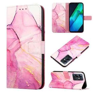 For Infinix Note 12i X6819 PT003 Marble Pattern Flip Leather Phone Case(Pink Purple Gold)