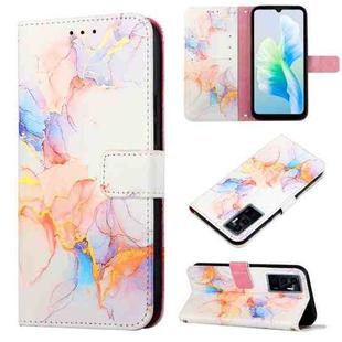 For vivo S10e 5G / V23e 4G & 5G / Y75 4G PT003 Marble Pattern Flip Leather Phone Case(Marble White)