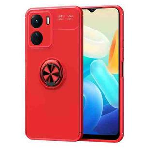 For vivo Y16 Metal Ring Holder TPU Phone Case(Red)