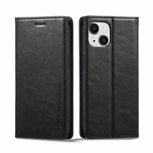 For iPhone 13 Mini LC.IMEEKE RFID Anti-theft Leather Phone Case(Black)