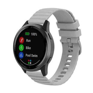 For Samsung Galaxy Watch4 / Watch5 / Watch5 Pro Wave Pockmark Texture Silicone Watch Band(Grey)