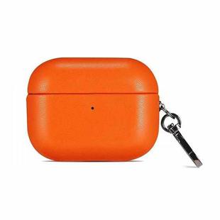 For Apple AirPods 3 PU Leather Wireless Bluetooth Earphone Protective Case(Orange)