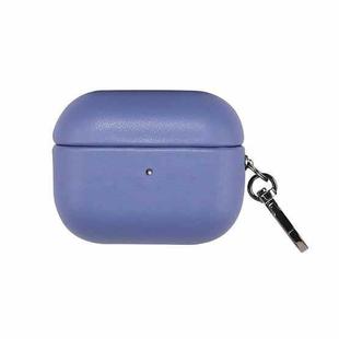 For Apple AirPods 3 PU Leather Wireless Bluetooth Earphone Protective Case(Wisteria)