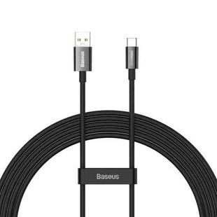 Baseus 2m USB to USB-C / Type-C 65W Flash Charging Data Cable(Black)