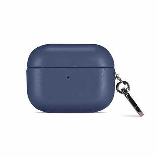 For Apple AirPods Pro PU Leather Wireless Bluetooth Earphone Protective Case(Blue)