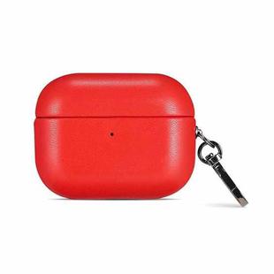 For Apple AirPods Pro PU Leather Wireless Bluetooth Earphone Protective Case(Red)