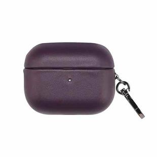 For Apple AirPods Pro PU Leather Wireless Bluetooth Earphone Protective Case(Crimson Cherry)