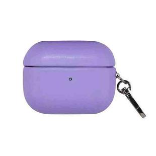 For Apple AirPods Pro 2 PU Leather Wireless Bluetooth Earphone Protective Case(Purple)