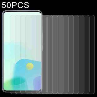 For ZTE Axon 30S 50pcs 0.26mm 9H 2.5D Tempered Glass Film