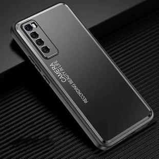 For Huawei nova 7 Frosted Metal Phone Case(Black)