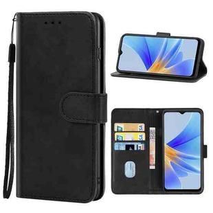 For OPPO A17 Leather Phone Case(Black)