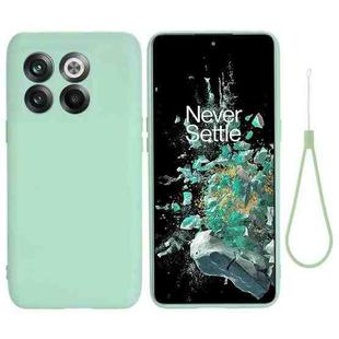 For OnePlus 10T 5G / ACE Pro Pure Color Liquid Silicone Shockproof Phone Case(Green)