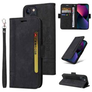 For iPhone 13 mini BETOPNICE Dual-side Buckle Leather Phone Case(Black)