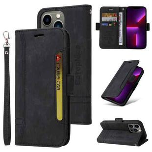 For iPhone 13 Pro BETOPNICE Dual-side Buckle Leather Phone Case(Black)