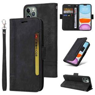 For iPhone 11 Pro BETOPNICE Dual-side Buckle Leather Phone Case(Black)