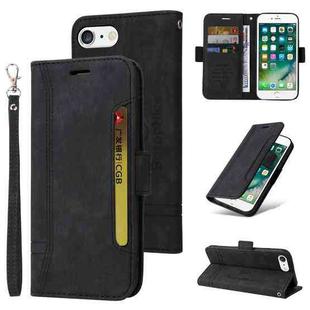 For iPhone 7 Plus / 8 Plus BETOPNICE Dual-side Buckle Leather Phone Case(Black)