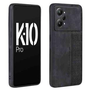For OPPO K10 Pro 5G AZNS 3D Embossed Skin Feel Phone Case(Black)