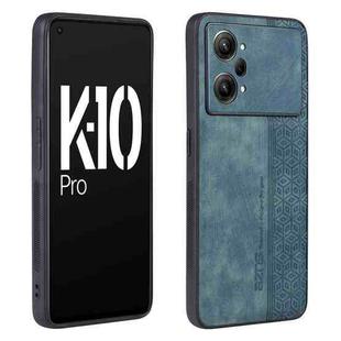 For OPPO K10 Pro 5G AZNS 3D Embossed Skin Feel Phone Case(Dark Green)