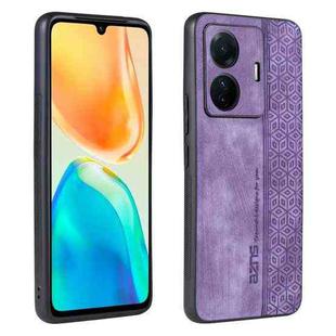 For vivo S15e / T1 Pro AZNS 3D Embossed Skin Feel Phone Case(Purple)