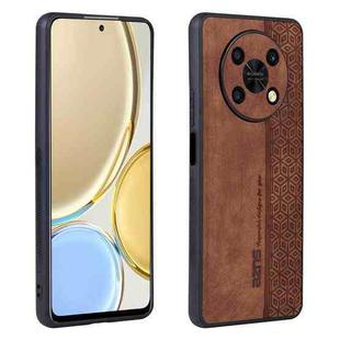 For Huawei Enjoy 50 Pro / nova Y90 AZNS 3D Embossed Skin Feel Phone Case(Brown)