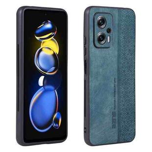 For Xiaomi Redmi Note 11T Pro 5G AZNS 3D Embossed Skin Feel Phone Case(Dark Green)